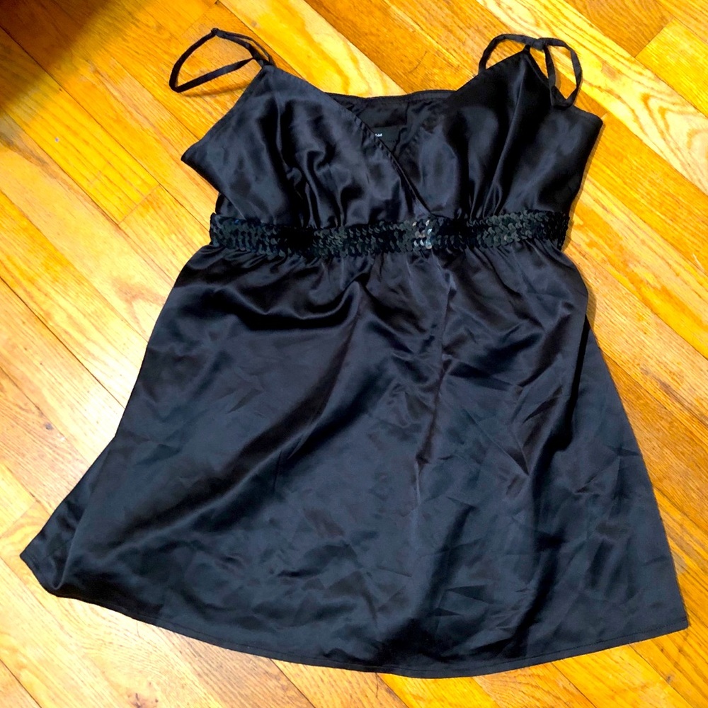 Express babydoll cami with sequin detail at waist